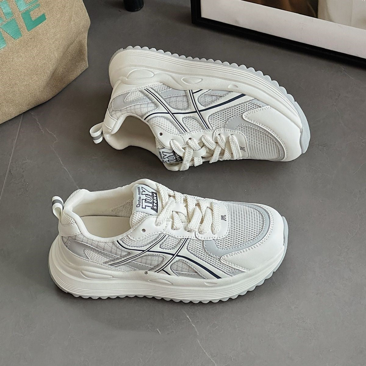 Damen Atmungsaktive Mesh-Sneaker mit Dämpfung R&B