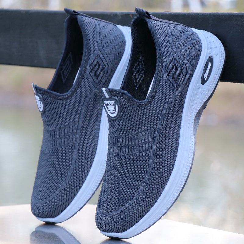 Damen Bequeme Slip-On Sneakers mit atmungsaktivem Mesh-Obermaterial R&B