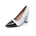 Damen elegante High Heels mit stilvollen zweifarbigen Akzenten R&B