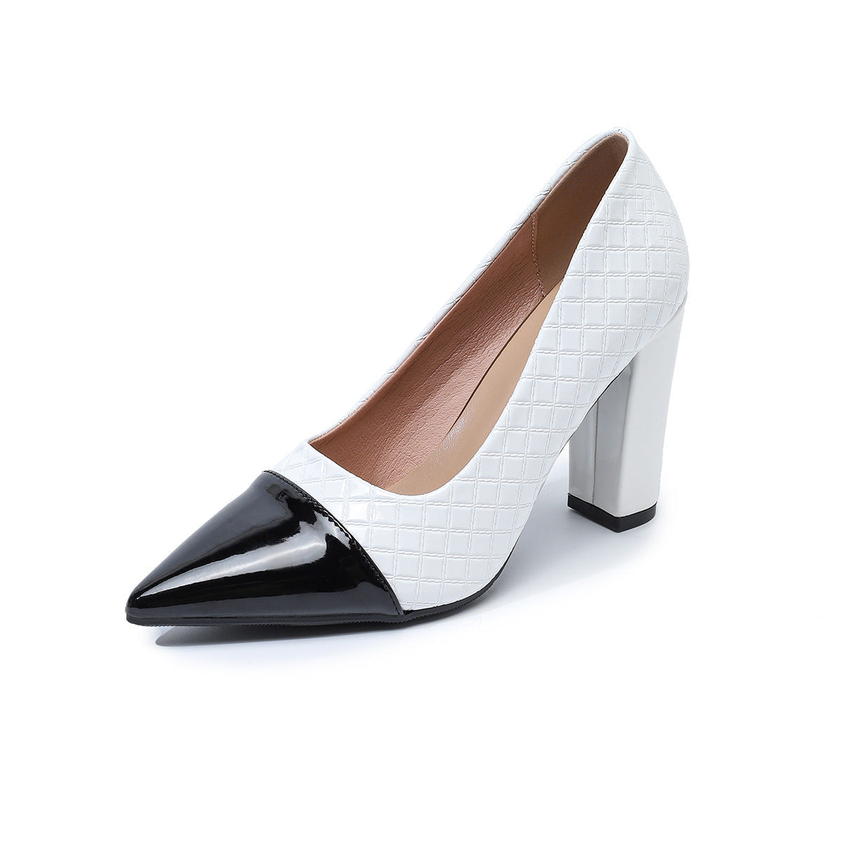 Damen elegante High Heels mit stilvollen zweifarbigen Akzenten R&B