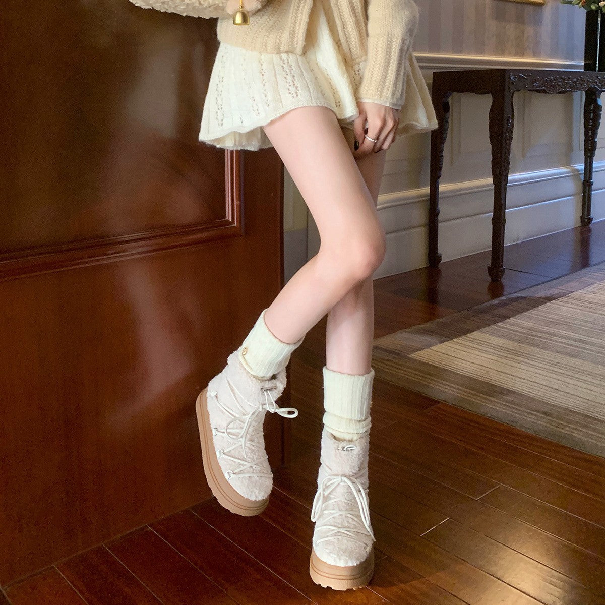 Damen Winterboots mit kuscheligem Innenfutter und rutschfester Sohle R&B