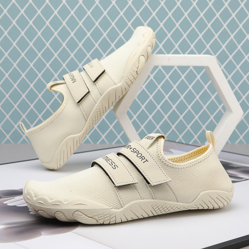 Damen Sportliche Wasserschuhe mit velcro Riemen und rutschfester Sohle