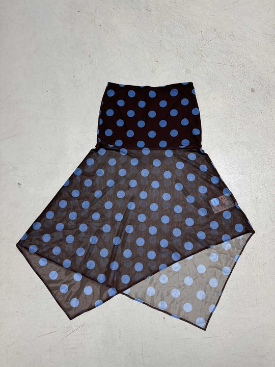 Damen ärmelloses Oberteil mit einzigartigem polka-dot Design und verstellbarem Halspartie R&B