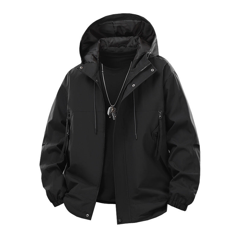 Herren technische Outdoor-Jacke mit atmungsaktiver Membran und multifunktionalen Taschen R&B