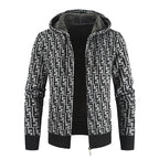 Herren Warm gefütterte Kapuzenjacke R&B