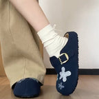 Damen Clogs mit stilvollem Schnallenverschluss und verspielten Applikationen R&B