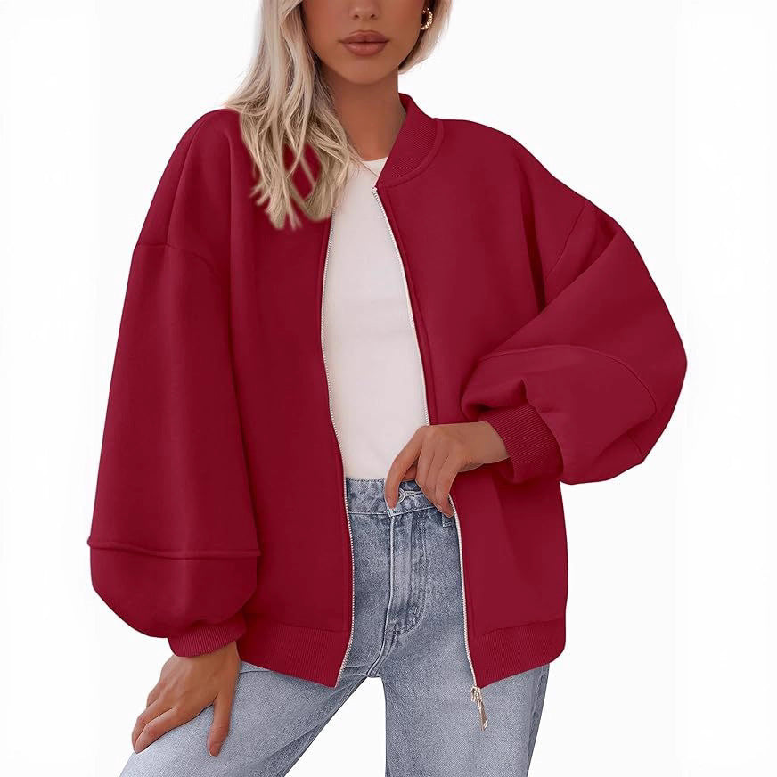 Damen modische Oversized-Jacke R&B