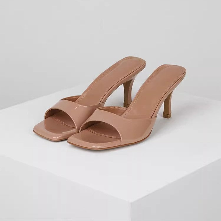 Damen elegante High Heel Sandalen mit blockierendem Design R&B