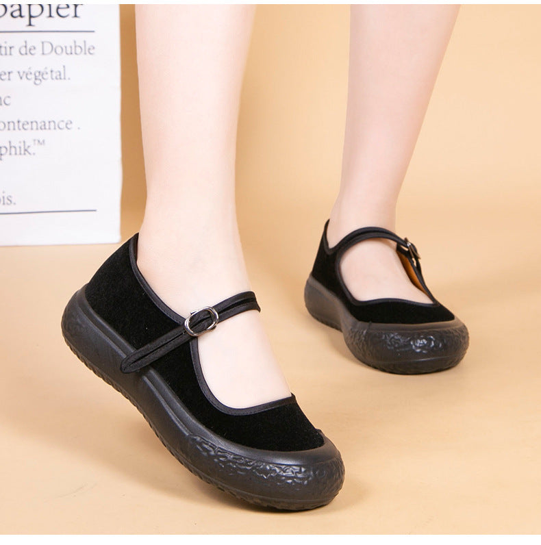 Damen Bequeme Riemchen-Schuhe mit rutschfester Sohle R&B