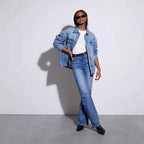 Damen Oversize Jeansjacke R&B