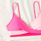 Damen Bikiniset mit modernem Wickeldesign und hoch tailliertem Schnitt