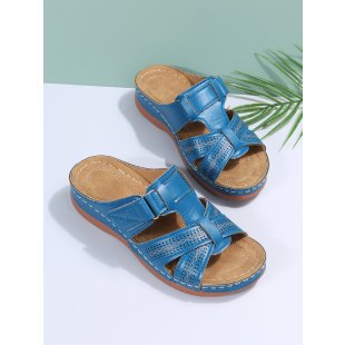 Damen Komfortable Clogs mit dekorativen Riemen R&B