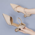 Damen elegante Slingback-Pumps mit funkelndem Schmuckdetail R&B