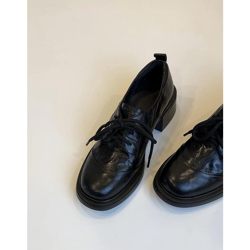 Damen Elegante Komfort-Schnürschuhe mit modischem Blockabsatz R&B