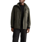 Herren leichte Multifunktionsjacke mit praktischen Taschen und hohem Kragen R&B