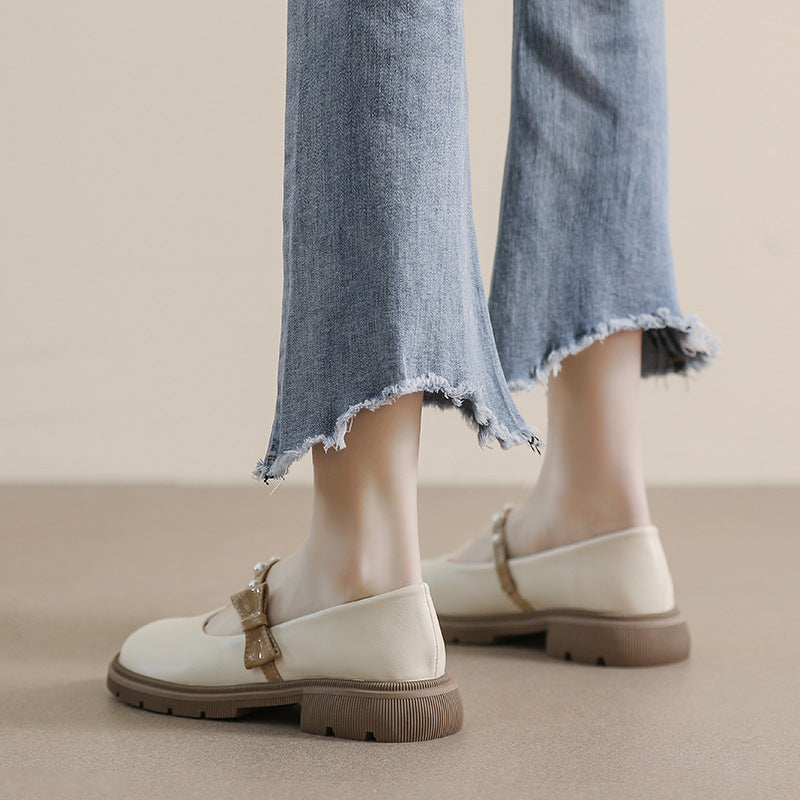 Damen Ballerina-Schuhe mit eleganter Schleifenapplikation und bequemem Fußbett