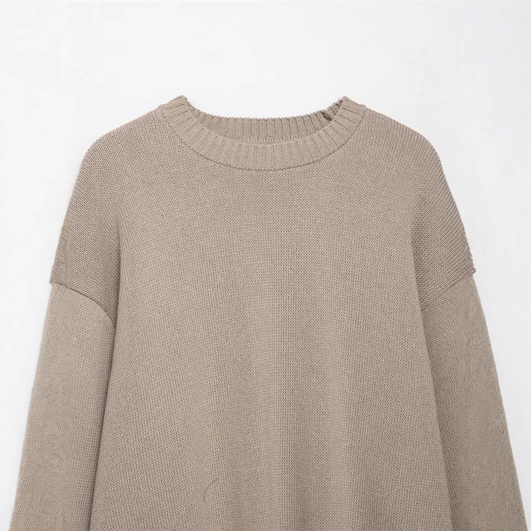 Damen gemütlicher Strickpullover R&B