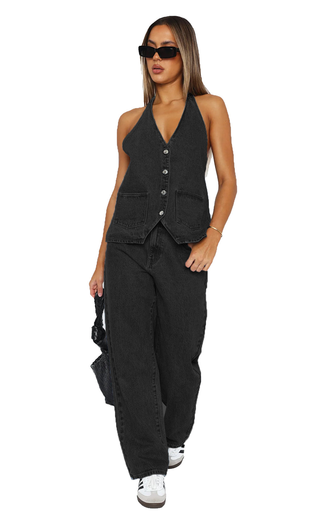 Damen Elegantes und lässiges Zweiteiler-Anzug-Set R&B