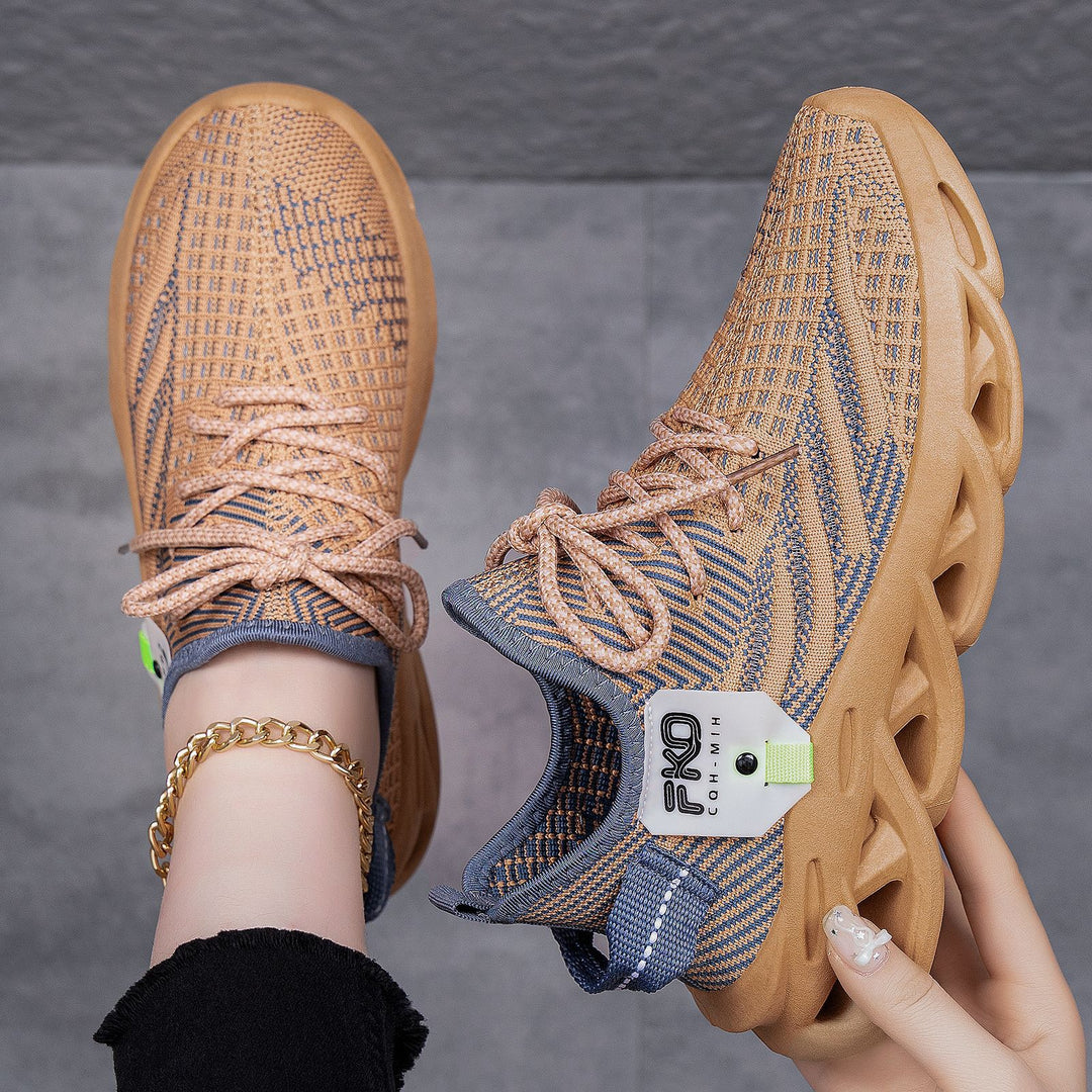 Damen Sportliche Sneaker mit atmungsaktivem Obermaterial und dämpfender Sohle R&B