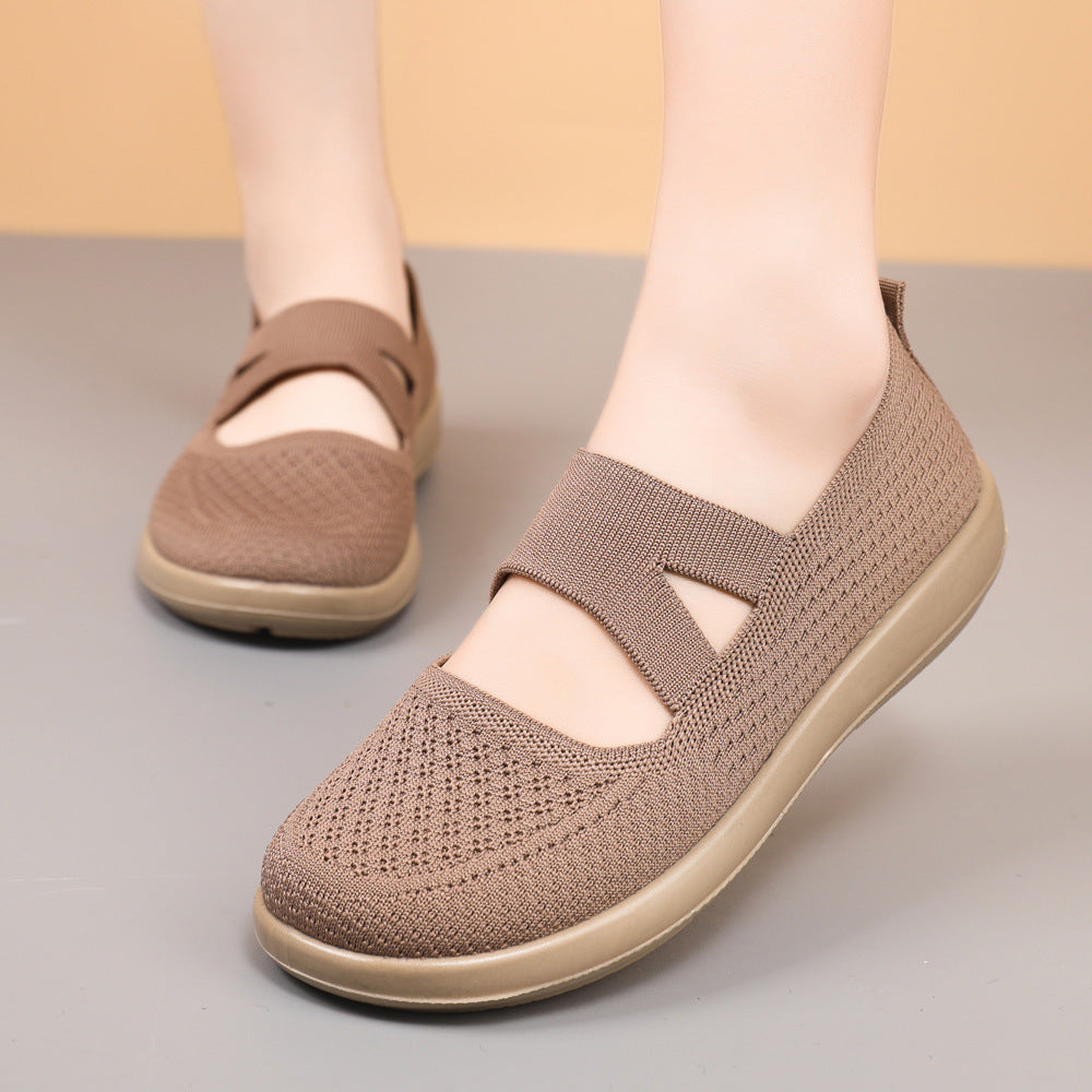 Damen Bequeme Slip-On City-Sneaker mit atmungsaktivem Obermaterial