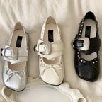 Damen elegante Ballerinas mit hochwertiger Schnalle R&B