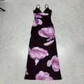 Damen Maxikleid mit floralem Design und schmalen Spaghettiträgern R&B