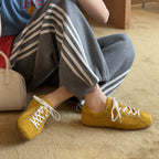 Damen sportliche Wildleder Sneakers im Retro-Design mit hervorragender Dämpfung