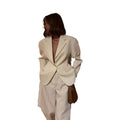 Damen eleganter Blazeranzug mit tailliertem Schnitt und praktischen Taschen R&B