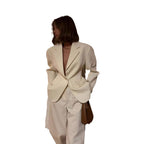 Damen eleganter Blazeranzug mit tailliertem Schnitt und praktischen Taschen R&B