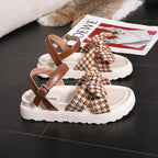 Damen Sandalen mit großem Schleifendetail und komfortablem Fußbett R&B