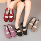 Damen Komfortable Slip-On Schuhe mit elastischen Einsätzen R&B