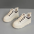 Damen Plattform Sneakers mit modischer Gummisohle und atmungsaktiver Oberkonstruktion R&B