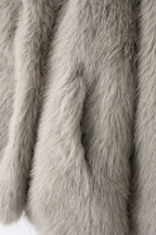 R&B | Faux-Fur-Schalkragenjacke