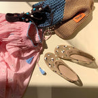 Damen Ballerinas mit floralem Stickdesign und flexiblem Komfort R&B