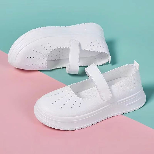 Damen Riemenslipper mit atmungsaktiver Oberflächenstruktur und bequemer Innensohle R&B