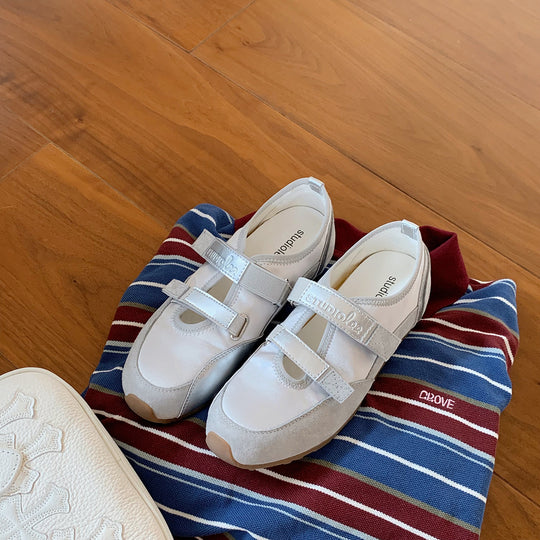 Damen Komfortable Sneaker mit verstellbaren Klettverschlüssen R&B
