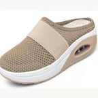 Damen bequeme Clogs mit atmungsaktivem Mesh-Obermaterial und stützendem Fußbett R&B