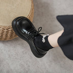 Damen Hochglänzende Komfortschuhe mit Schnürung R&B