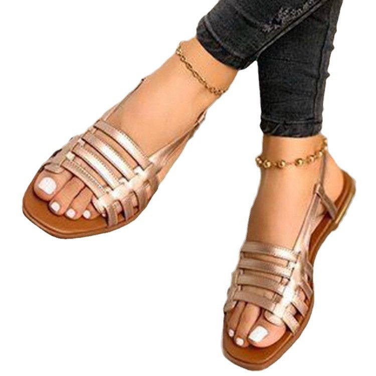 Damen Strandsandalen mit atmungsaktiven Riemen und komfortabler Fußbettung R&B