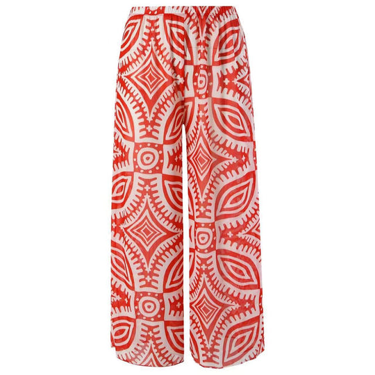 Damen Einteiler Badeanzug mit asymmetrischem Schnitt und eleganter Palazzo-Hose R&B