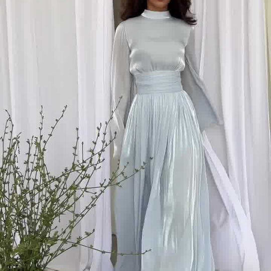 R&B | Stylisches Maxikleid mit Bindegürtel