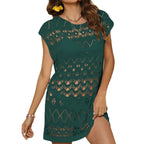 Damen Elegantes Strickkleid mit stylischem Lochmuster R&B