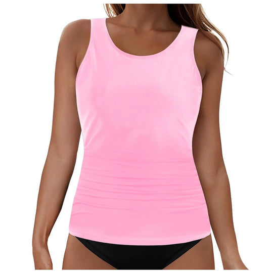 Damen Tankini-Oberteil mit Raffung R&B