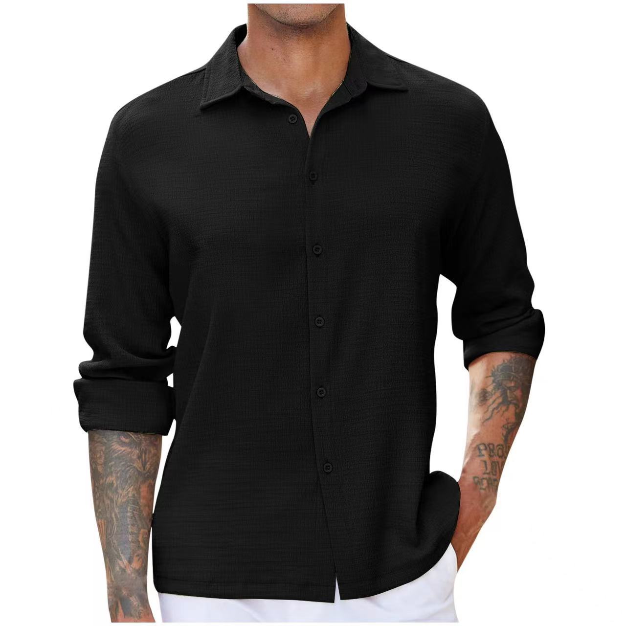 Herren Langarmhemd R&B