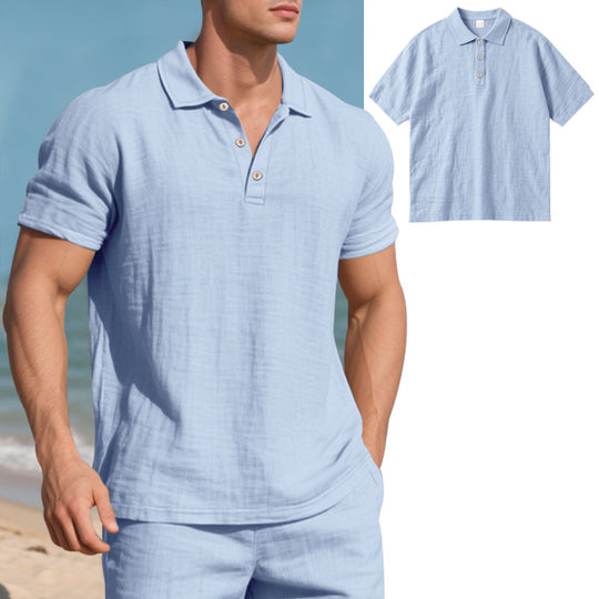 Herren Poloshirt mit atmungsaktiver Struktur und klassischem Kragen R&B
