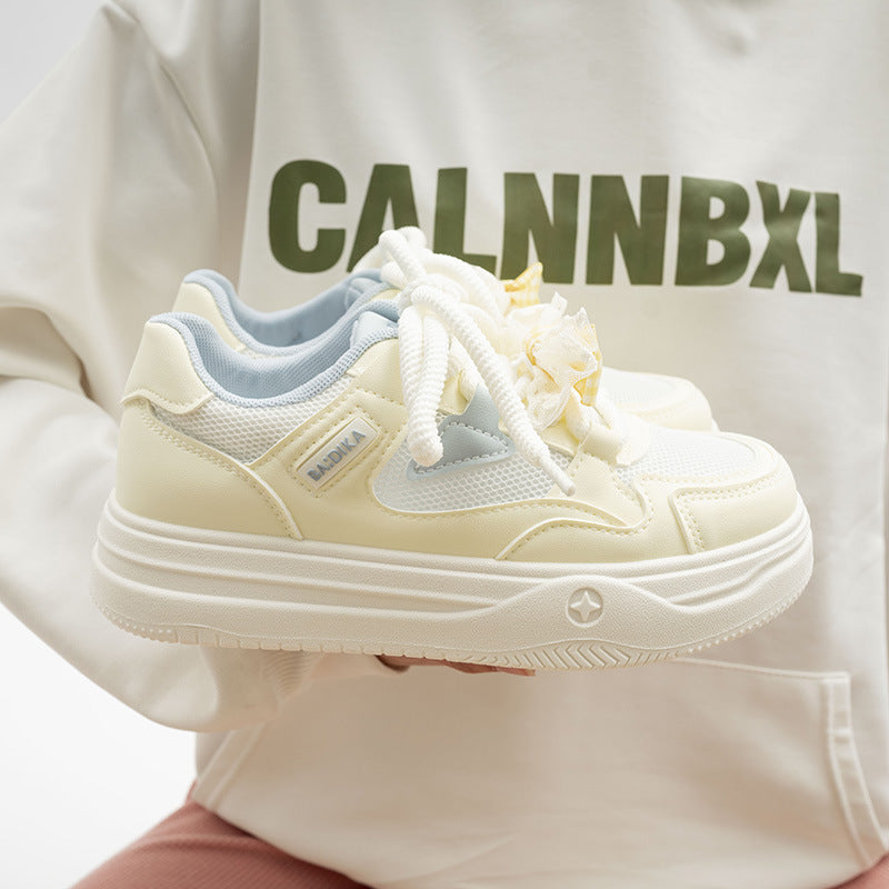 Damen Chunky Sneakers mit trendigem Design und atmungsaktiver Mesh-Oberfläche