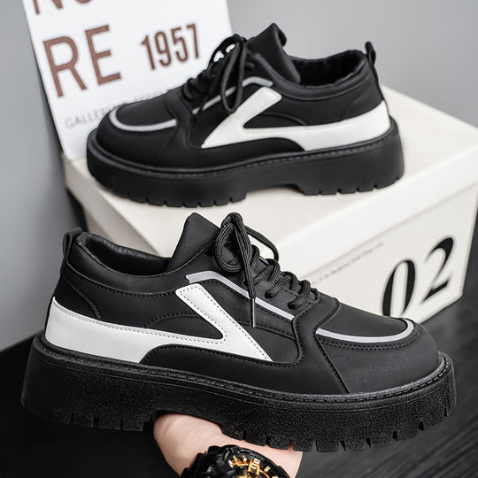 Damen sportliche Sneakers mit modischem Kontrastdesign R&B