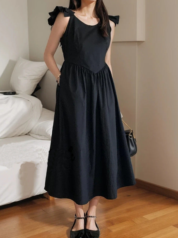 Damen Maxikleid mit Rüschendetails und empfohlener Passform R&B