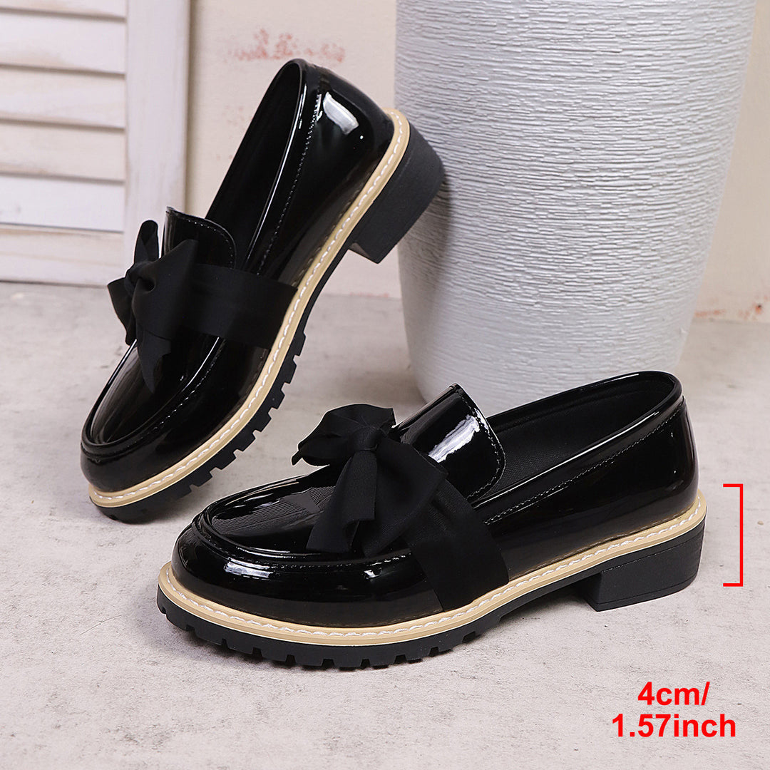Damen Ballerina-Schuhe mit dekorativen Schleifen und rutschfester Sohle R&B