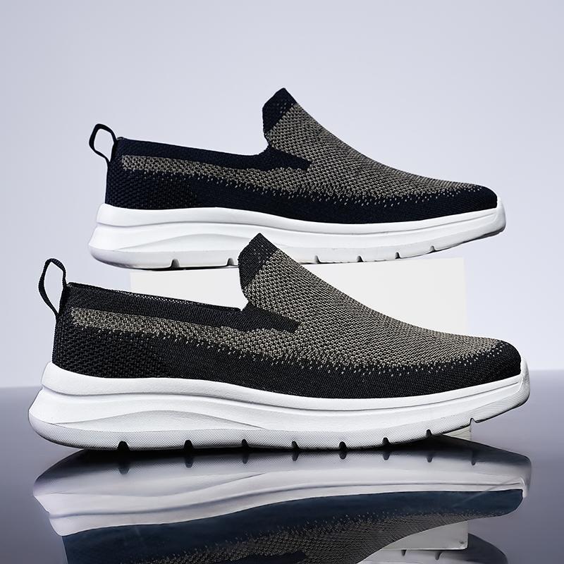 Damen Bequeme Slip-On Sneakers mit strukturierter Konstruktionsart